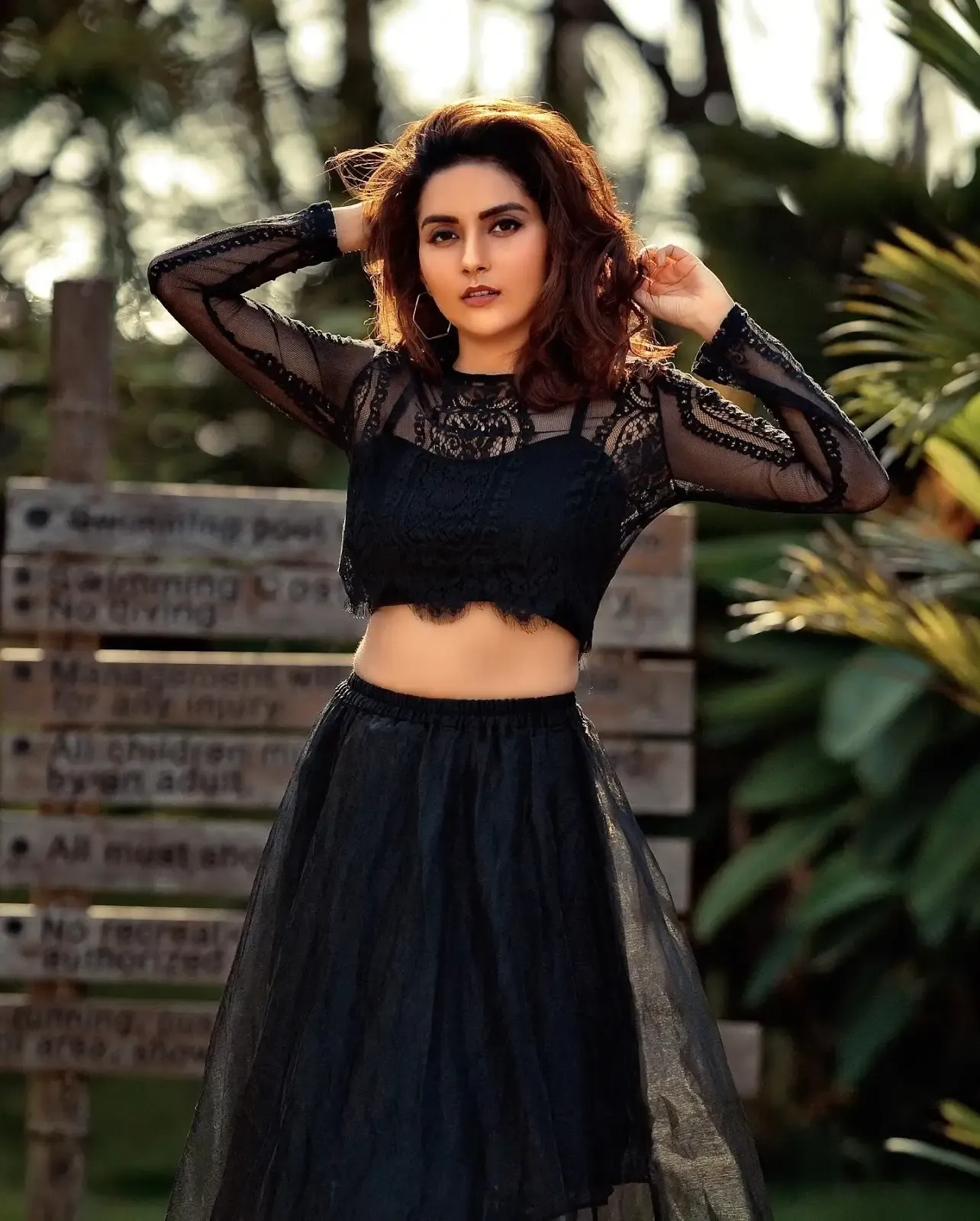 Indian Actress Mahima Nambiar Images in Black Dress